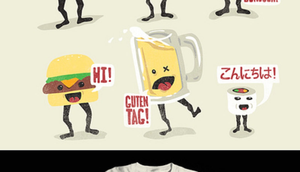 Food with Faces Saying Hello in Their Native Languages