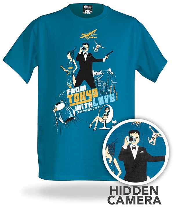 Spionage-Kamera-Shirt