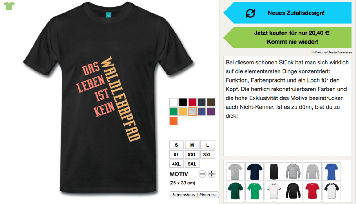 Zufallsshirt