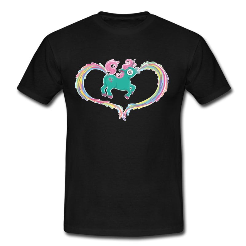 Einhorn Kotze Kacke Regenbogen T-Shirt